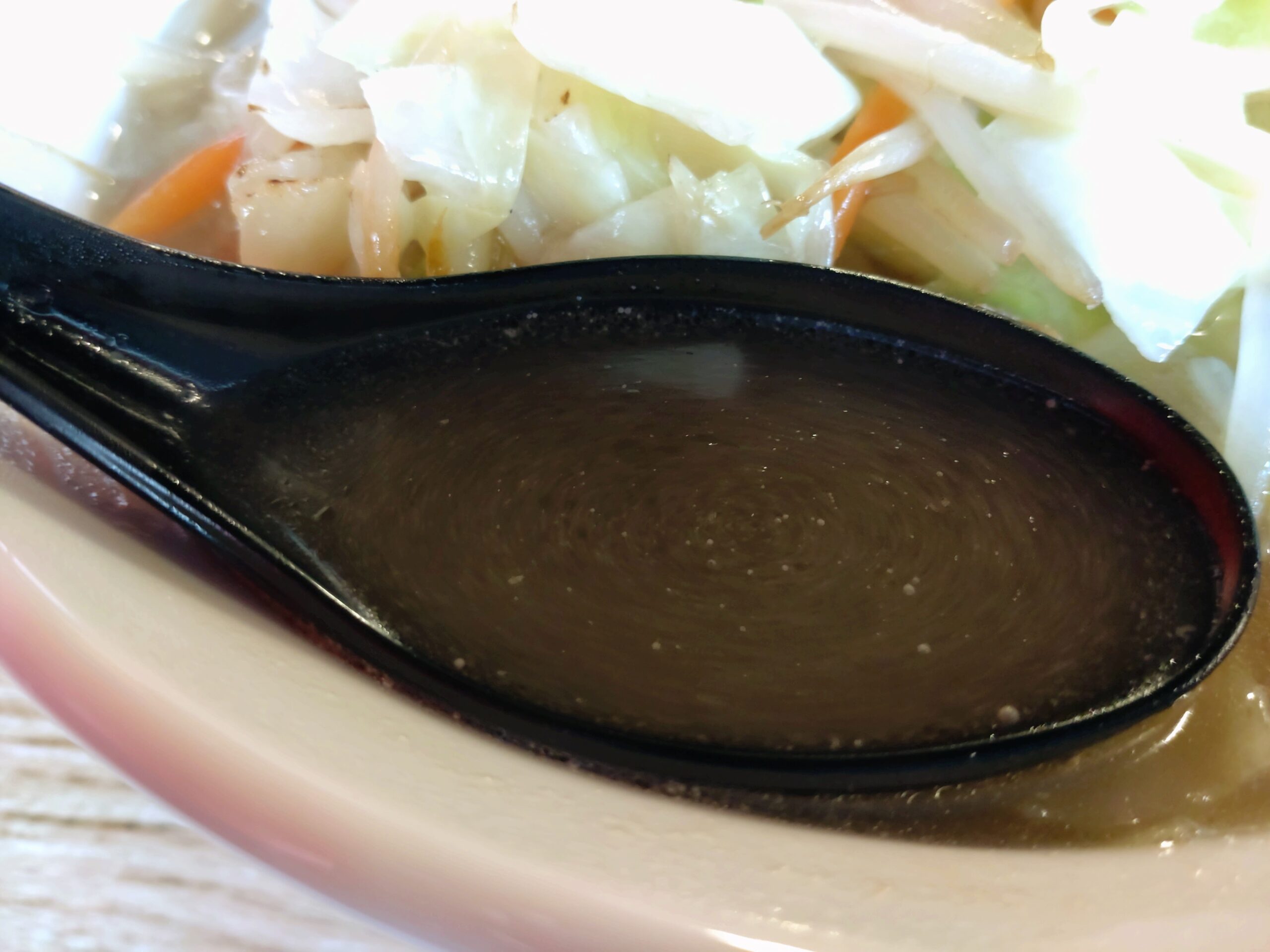 野菜たっぷりタンメンのスープ
