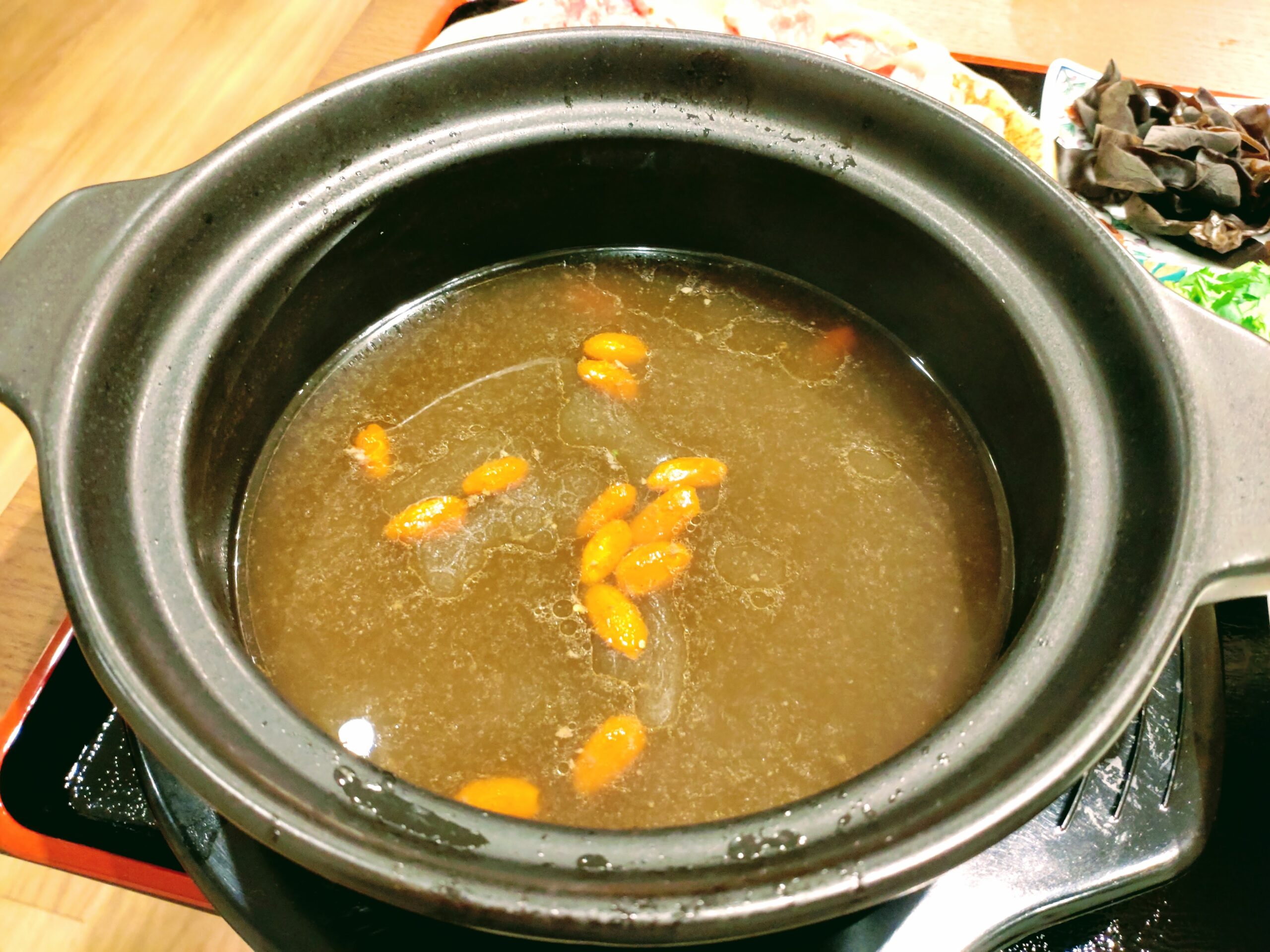 過橋米麺のスープ