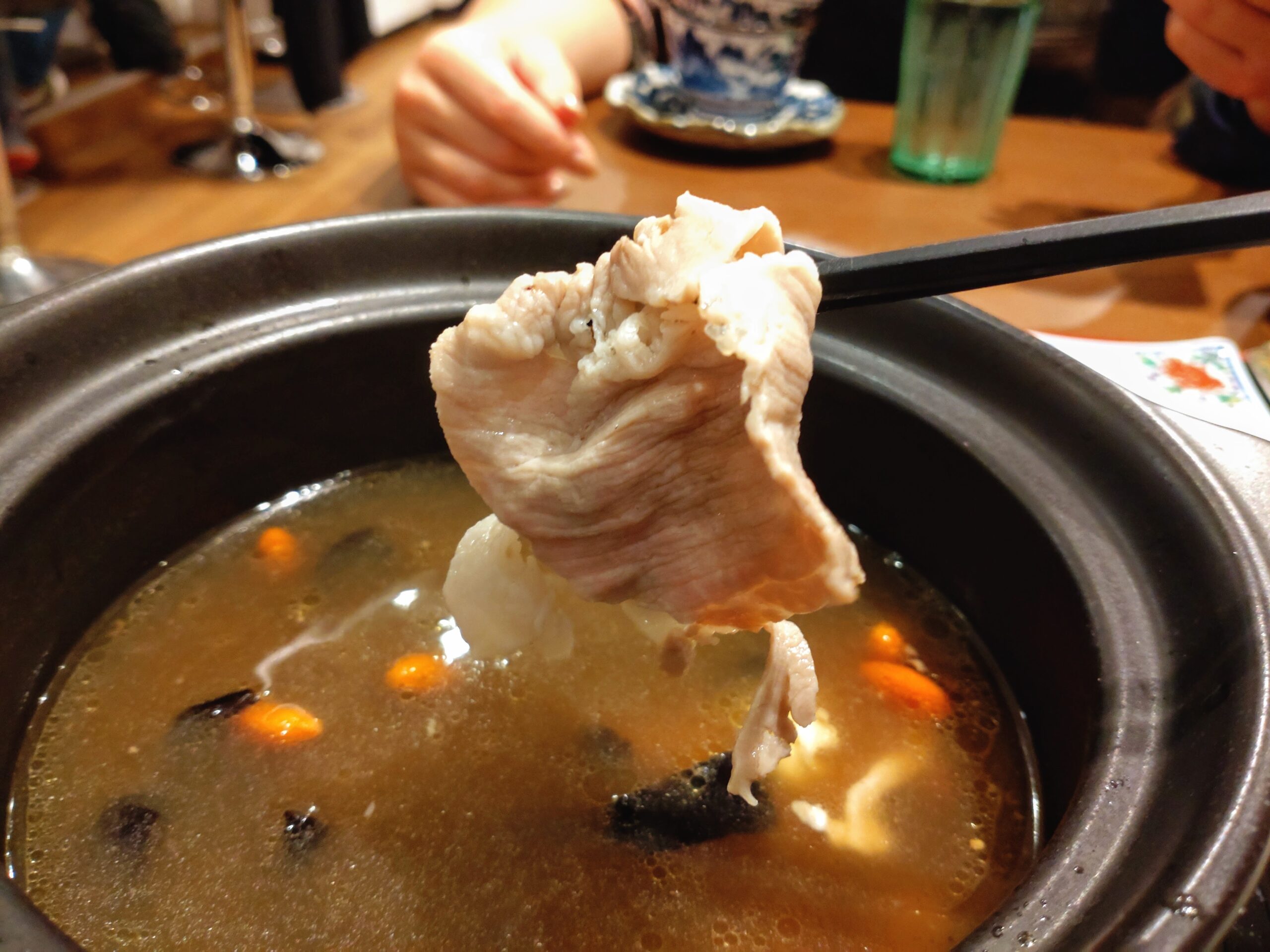 過橋米麺の肉