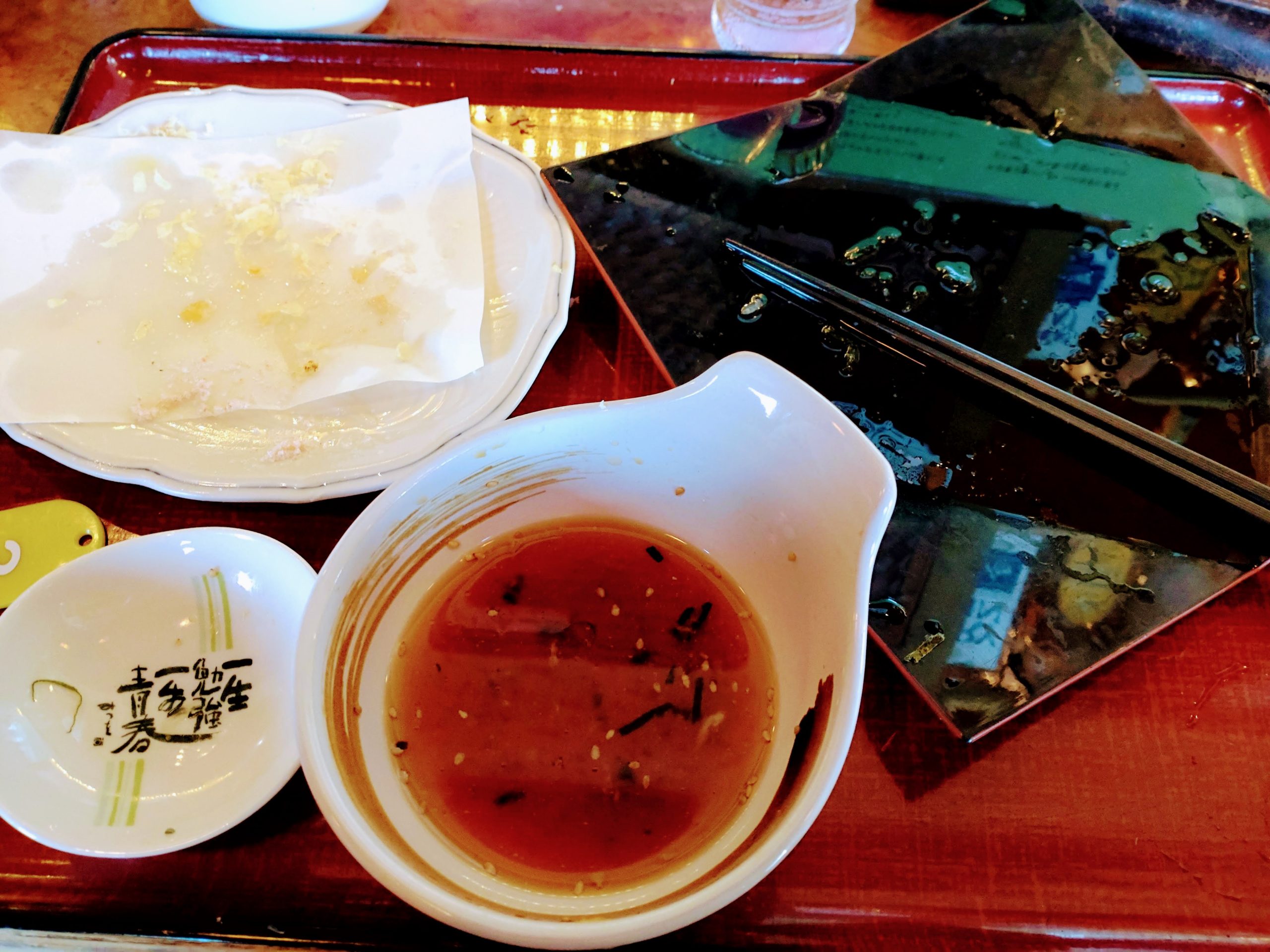天ぷらざるうどんを完食