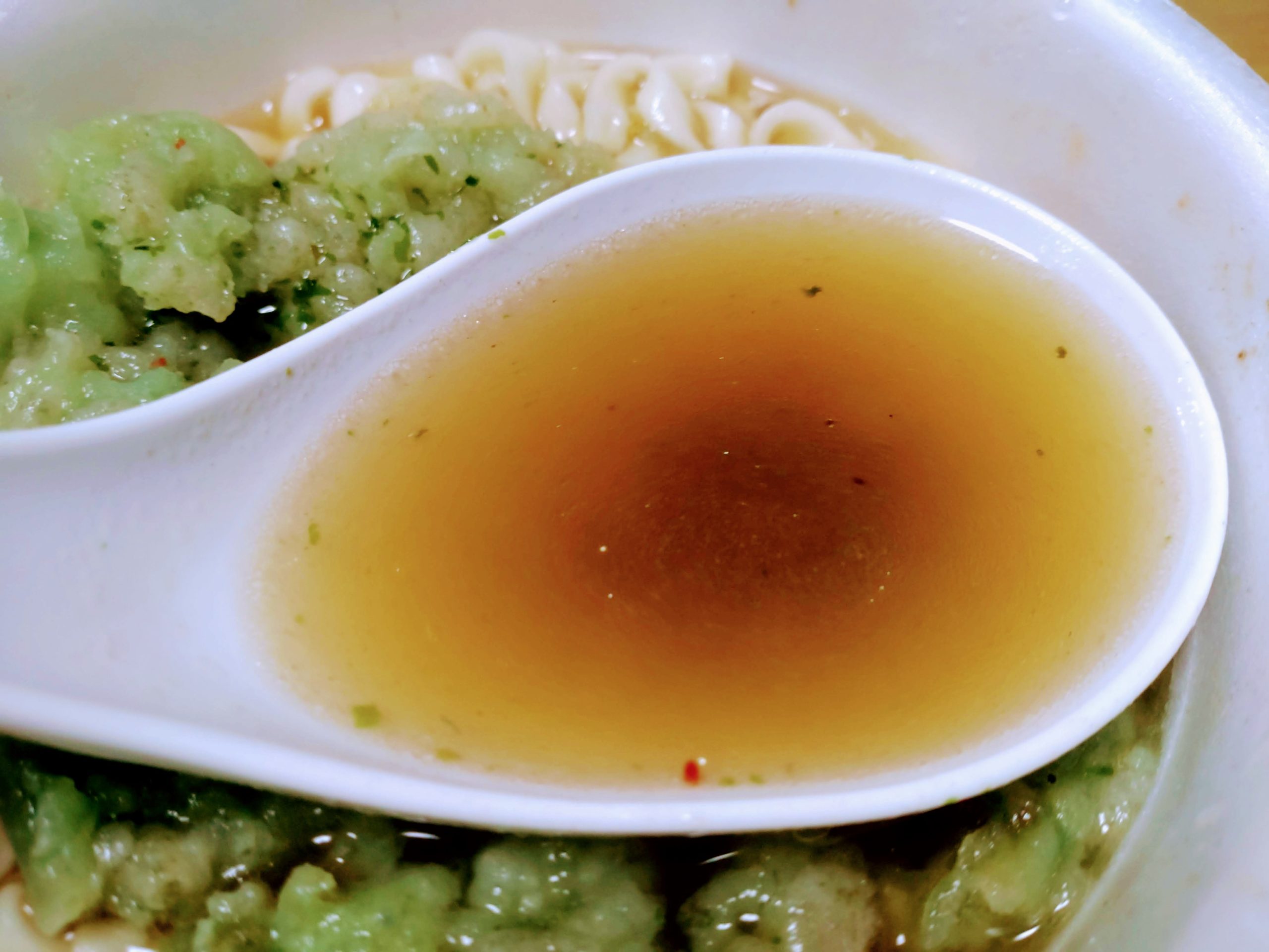 マルちゃん 緑の天ぷらうどんのスープ