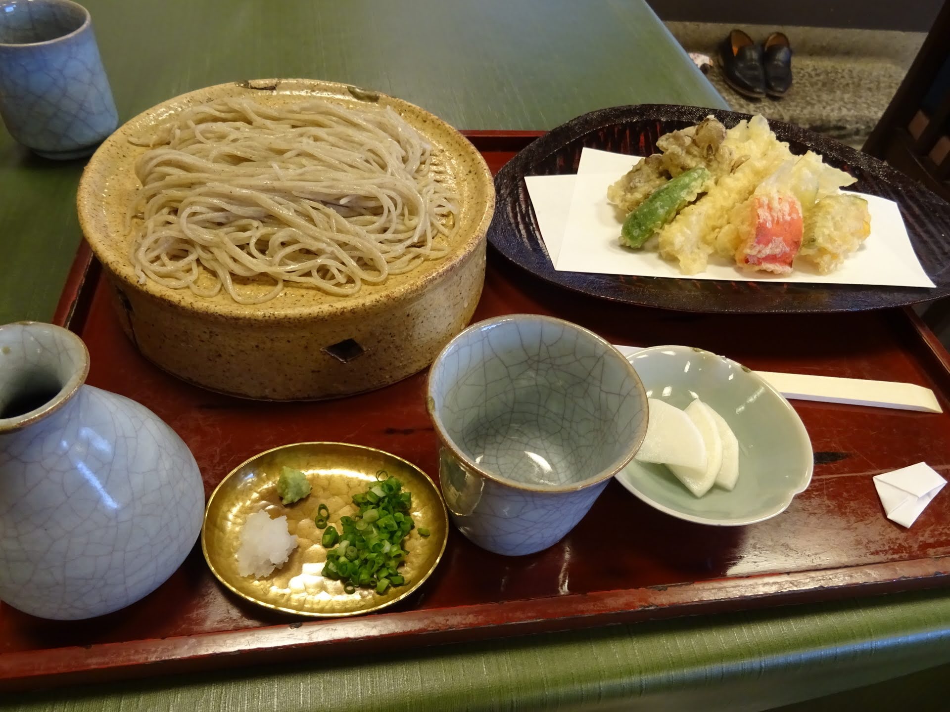 旬野菜の天せいろ(1480円)
